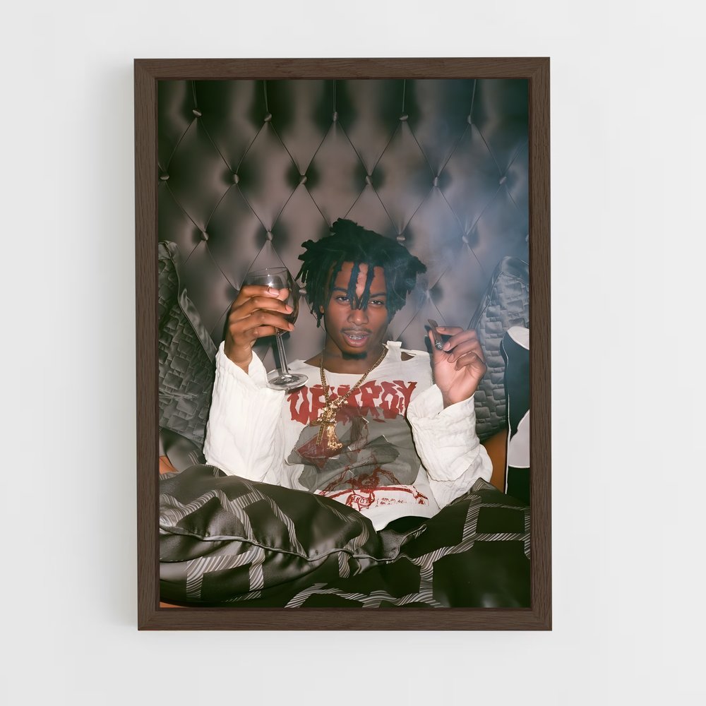 ap-playboi carti-2 cadre Bois foncé
