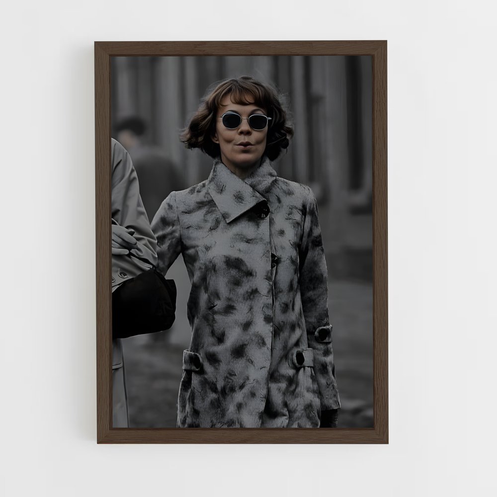 ap-polly gray-5 cadre Bois foncé