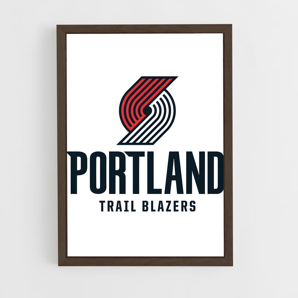 ap-portland trail blazers-1 cadre Bois foncé