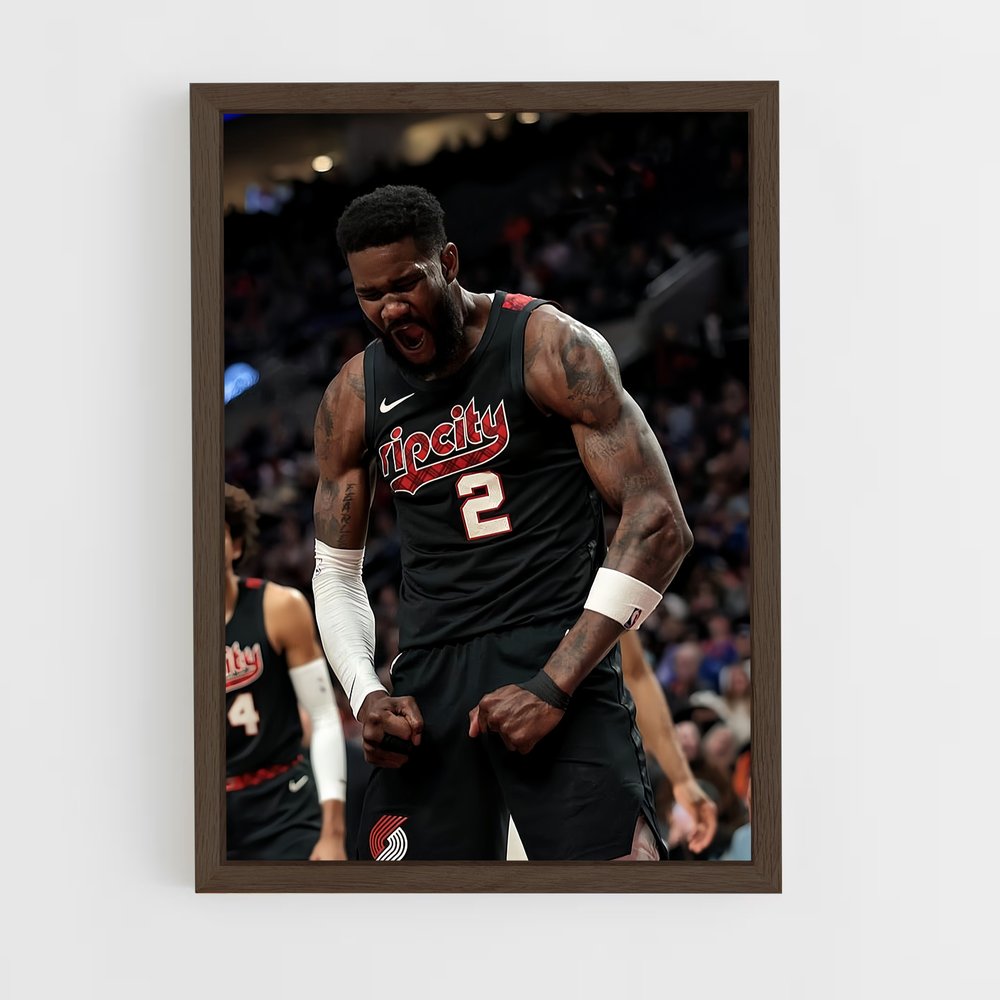 ap-portland trail blazers-2 cadre Bois foncé