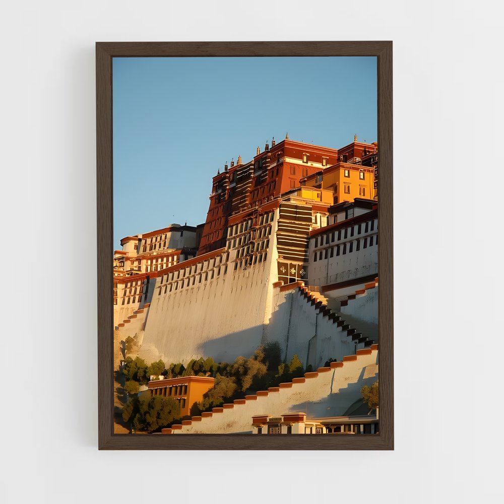 ap-potala palace-6 cadre Bois foncé