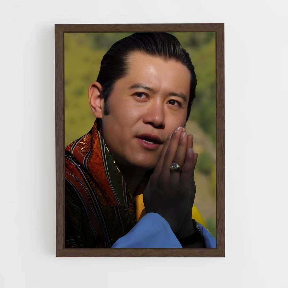 ap-prince jigme namgyel wangchuck-6 cadre Bois foncé