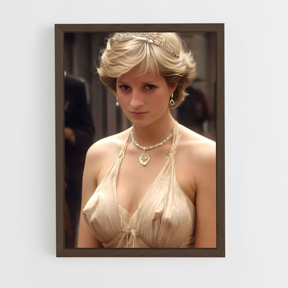 ap-princess diana-9 cadre Bois foncé