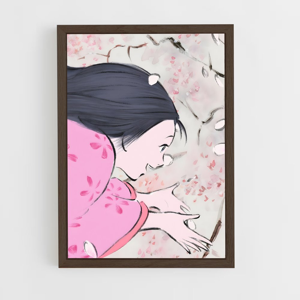ap-princess kaguya-3 cadre Bois foncé