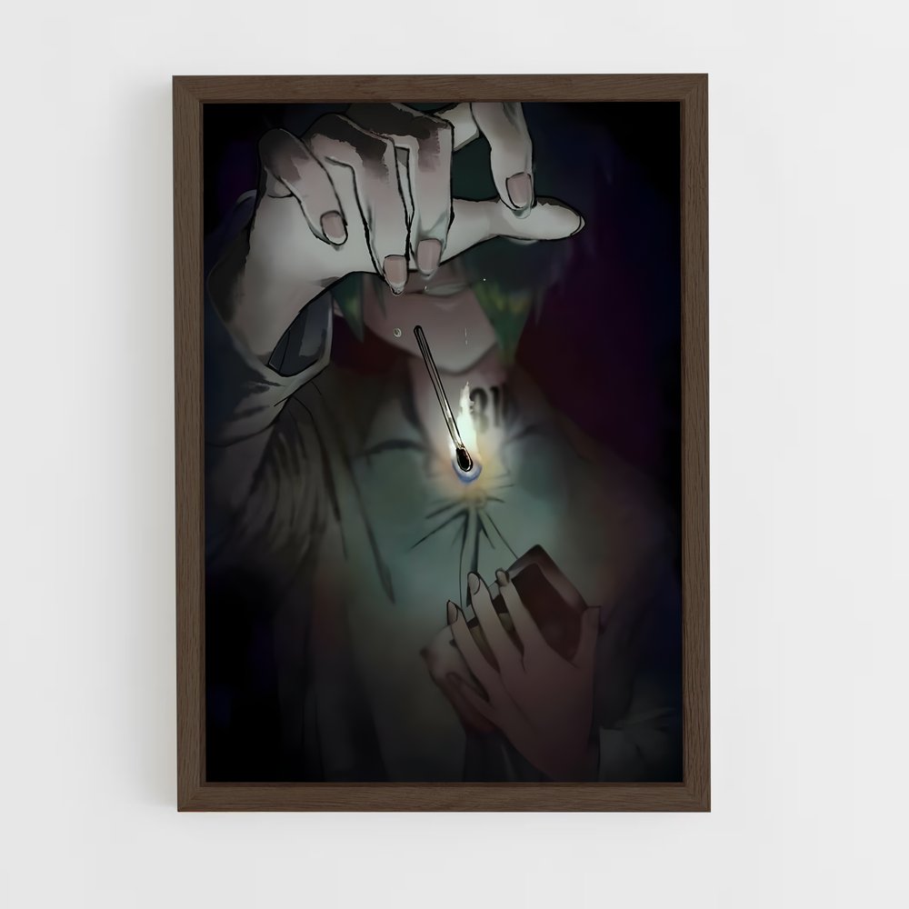 ap-promised neverland-4 cadre Bois foncé
