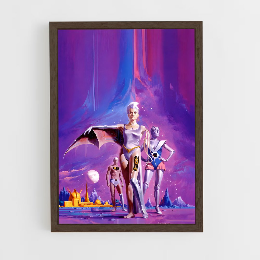 ap-pulp sci fi-1 cadre Bois foncé