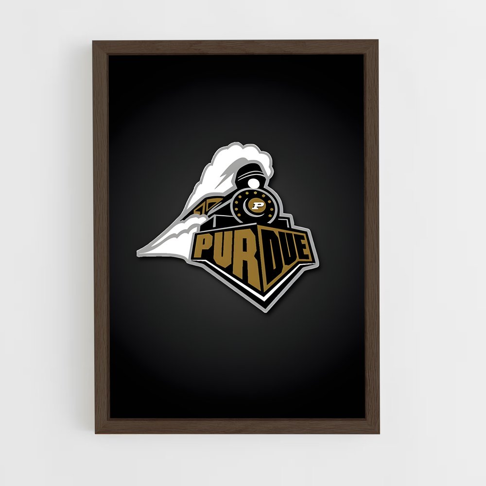 ap-purdue boilermakers-4 cadre Bois foncé