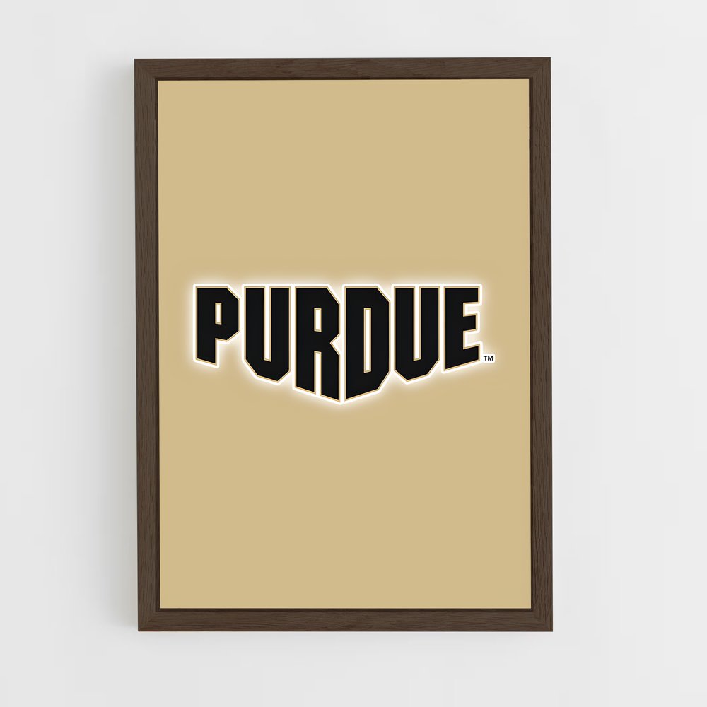 ap-purdue boilermakers-6 cadre Bois foncé