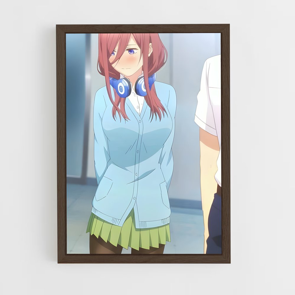 ap-quintessential quintuplets-6 cadre Bois foncé