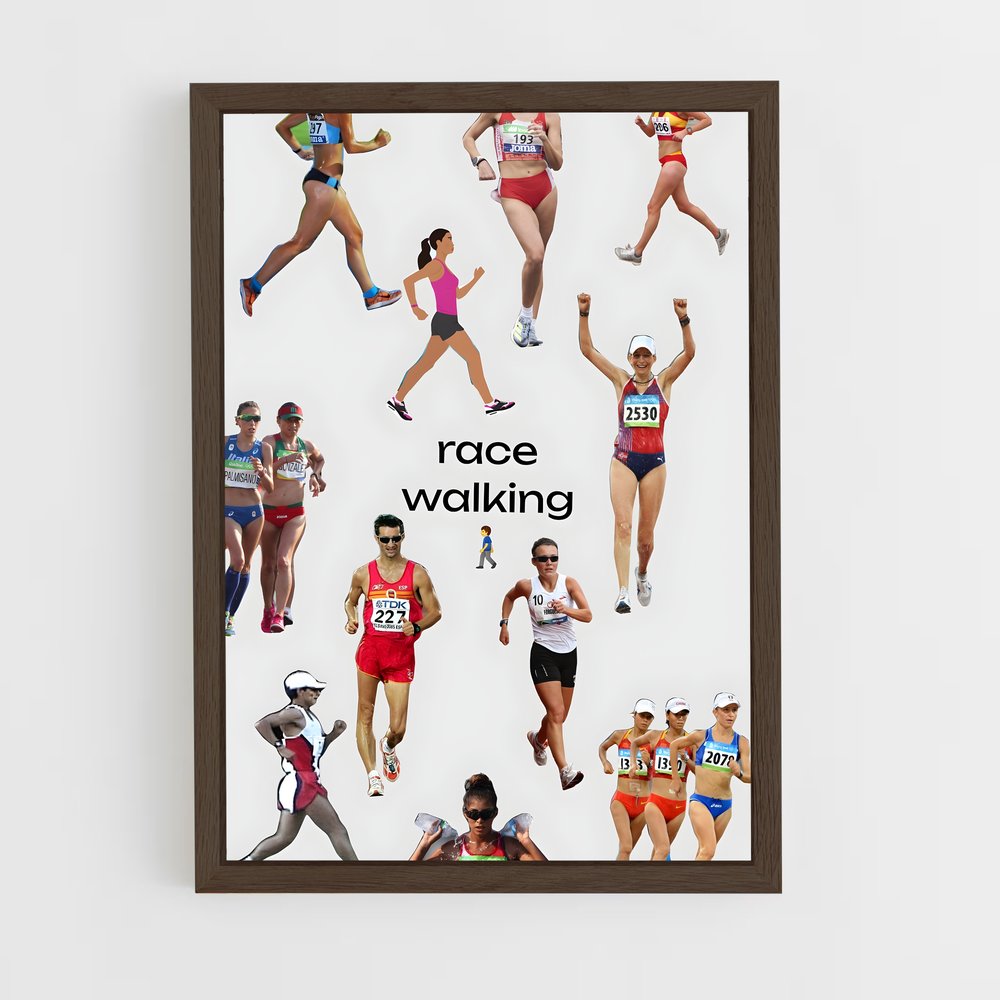 ap-race walking-1 cadre Bois foncé