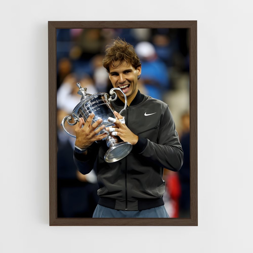 ap-rafael nadal-6 cadre Bois foncé