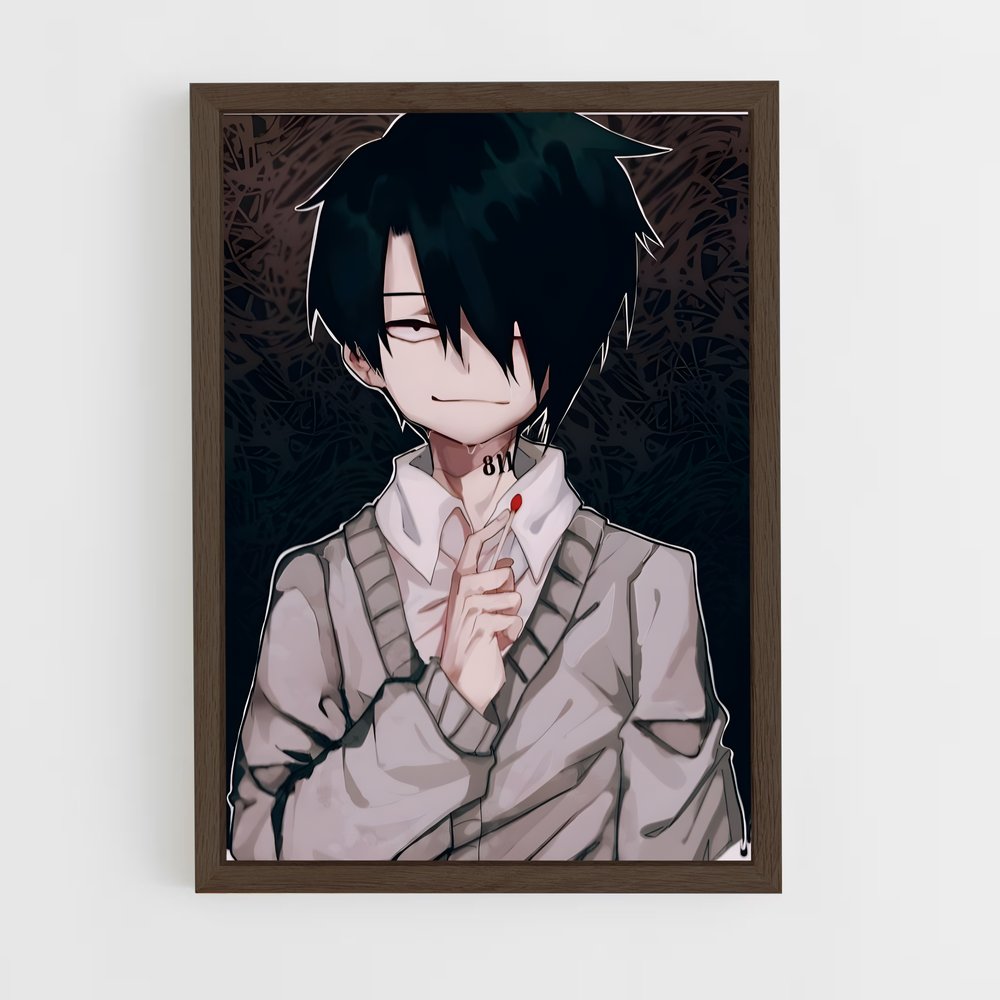 ap-ray promised neverland-1 cadre Bois foncé