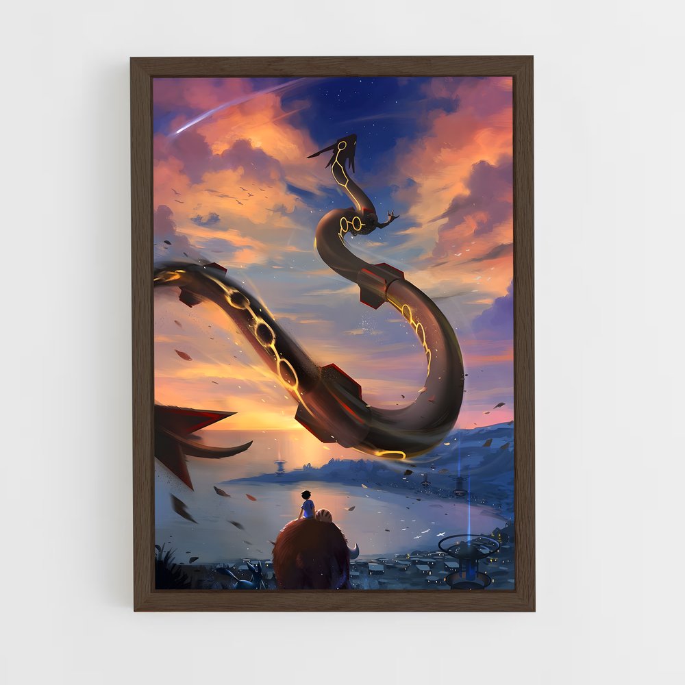 ap-rayquaza-10 cadre Bois foncé