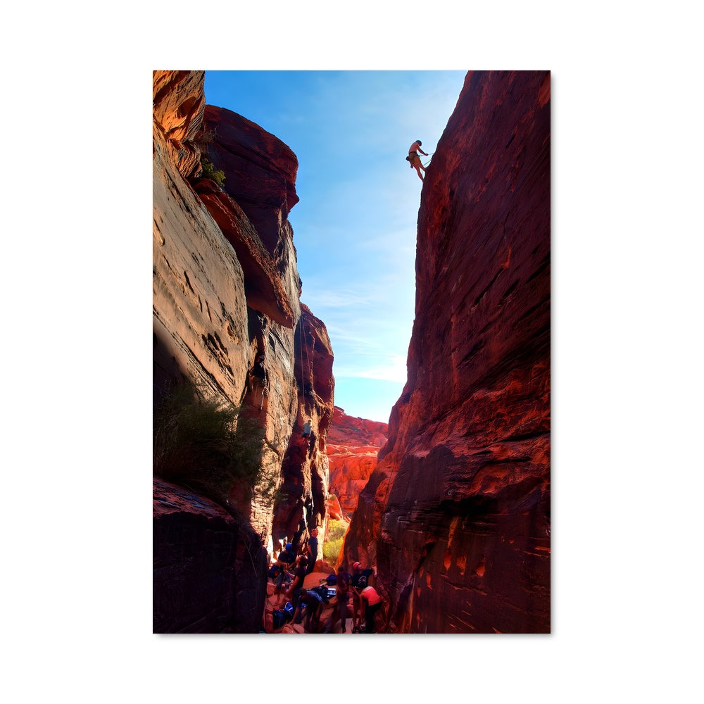 Poster Red rocks climbing nevada 63013