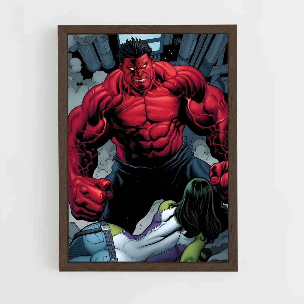 ap-red hulk-8 cadre Bois foncé