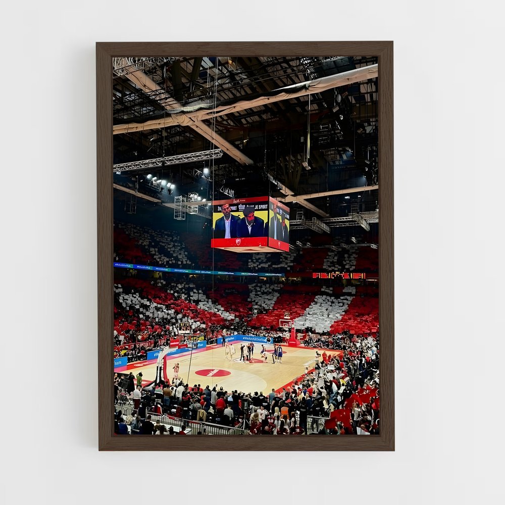 ap-red star belgrade basketball-4 cadre Bois foncé