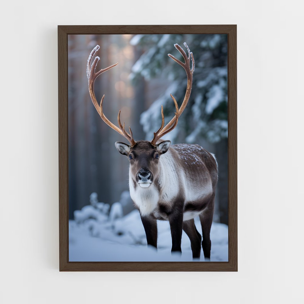 ap-reindeer-13 cadre Bois foncé