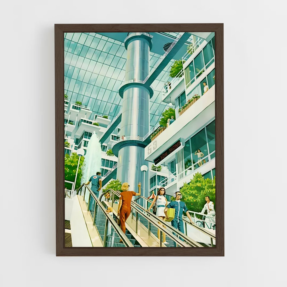 ap-retro futurism-1 cadre Bois foncé