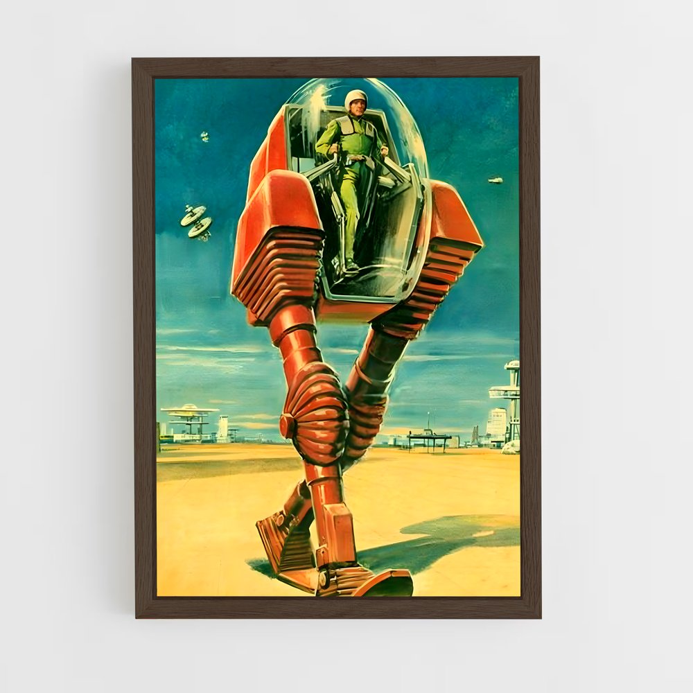 ap-retro futurism-5 cadre Bois foncé