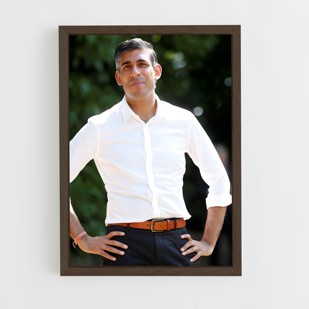 ap-rishi sunak-1 cadre Bois foncé