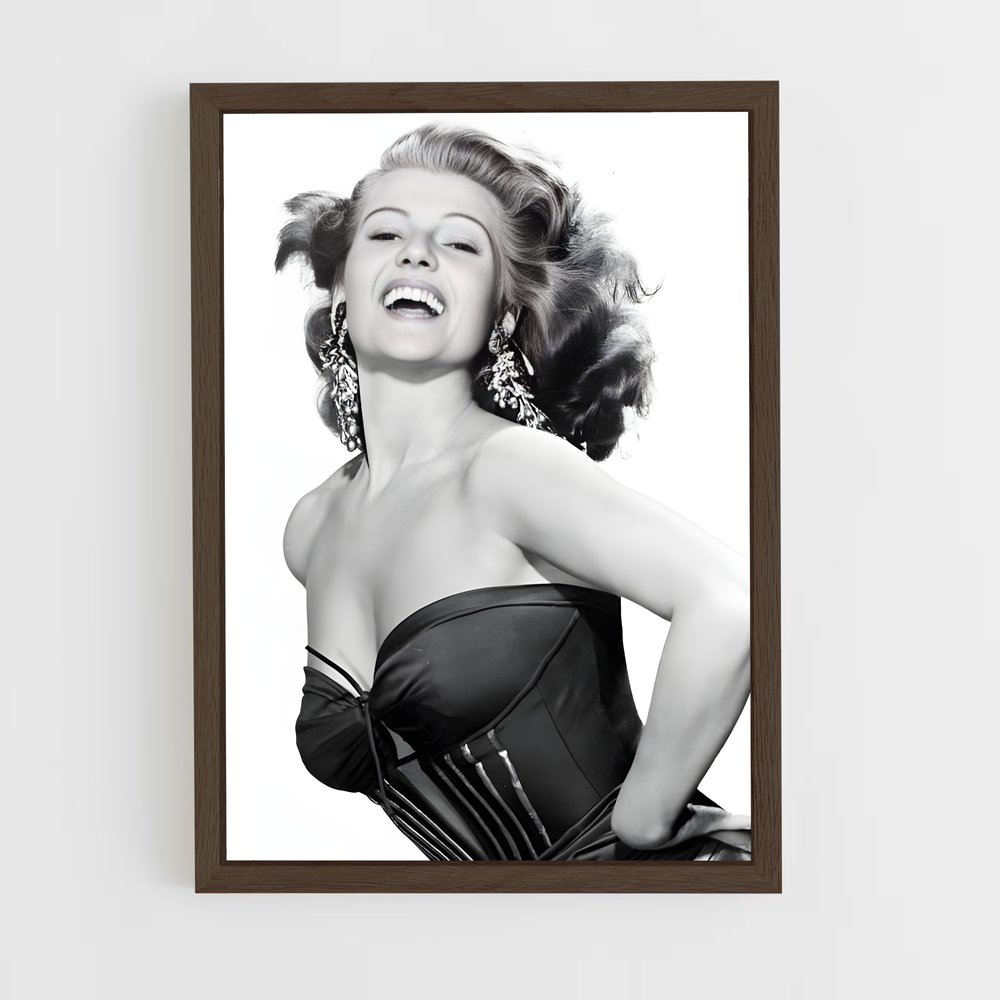 ap-rita hayworth-5 cadre Bois foncé