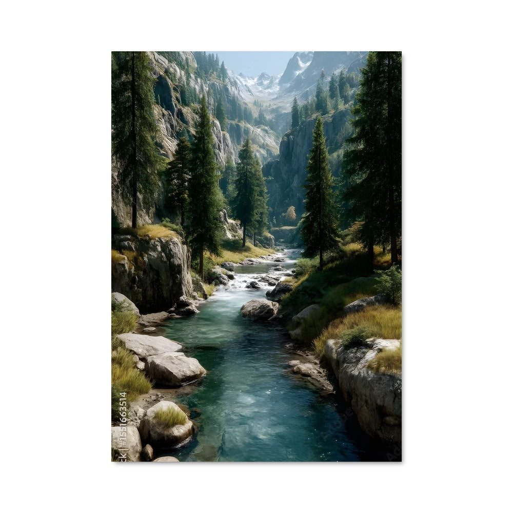 Poster Rivières Montagnardes