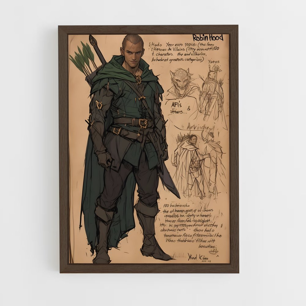 ap-robin hood legendary archer-2 cadre Bois foncé