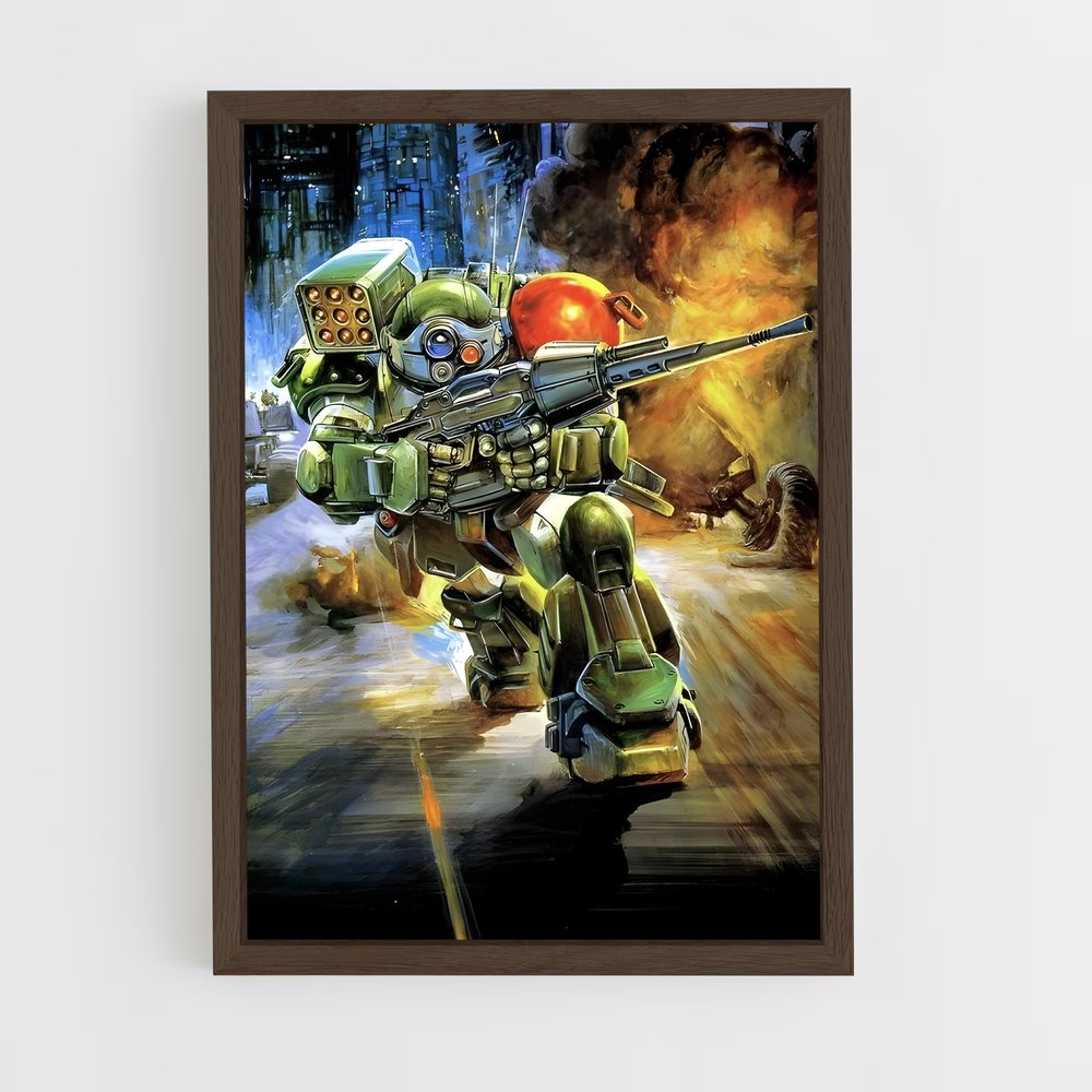 ap-robot soldier-2 cadre Bois foncé