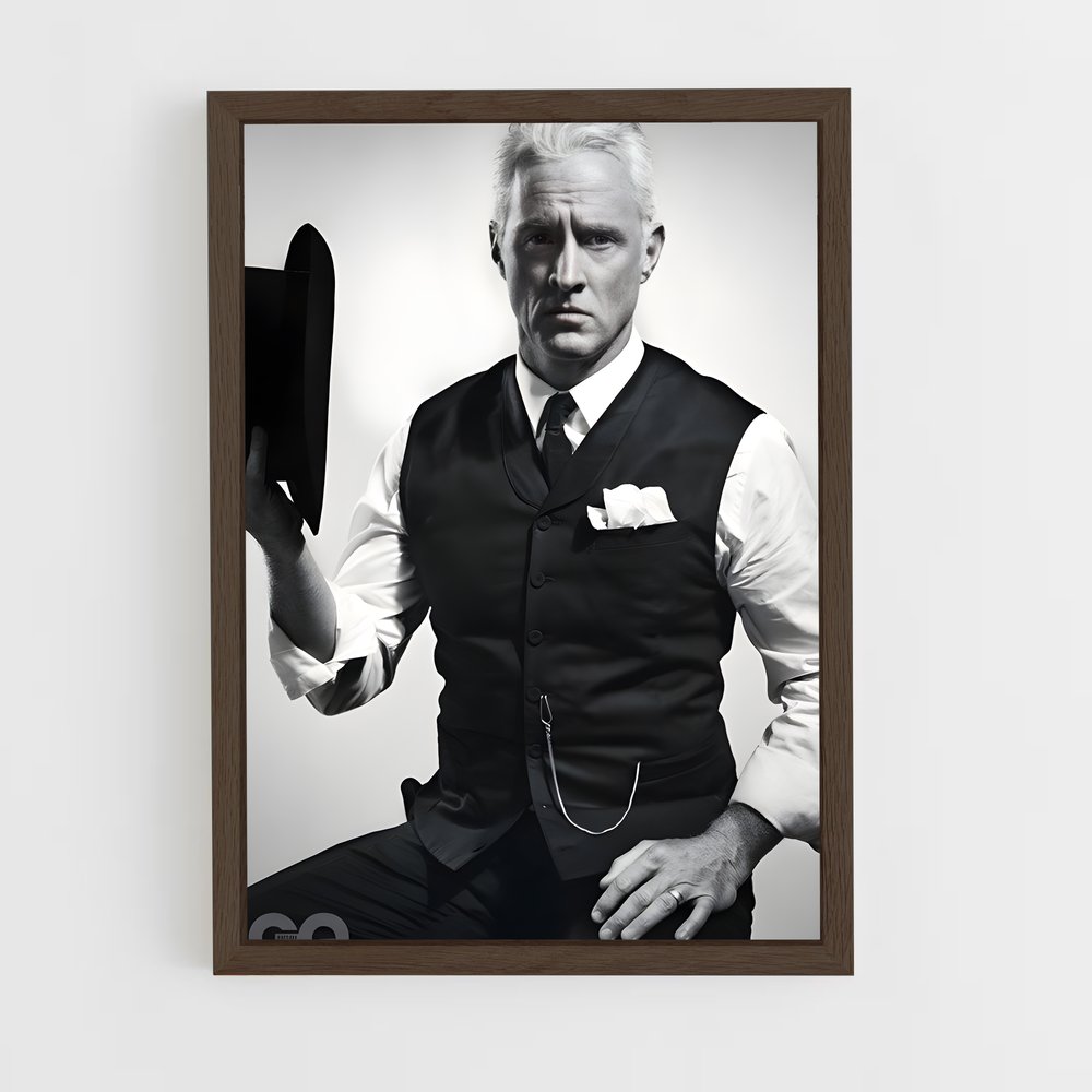 ap-roger sterling-2 cadre Bois foncé