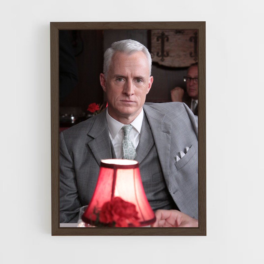 ap-roger sterling-3 cadre Bois foncé