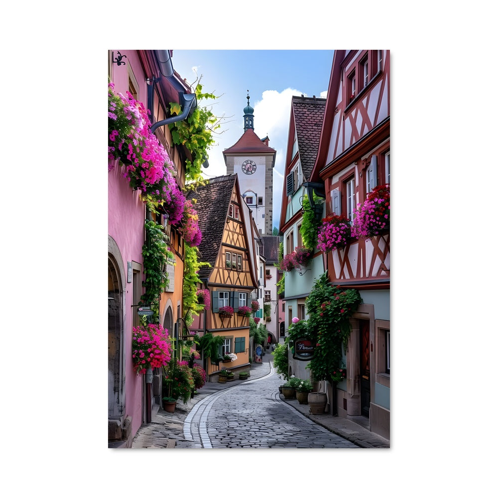 Poster Rue Pavée de Rothenburg