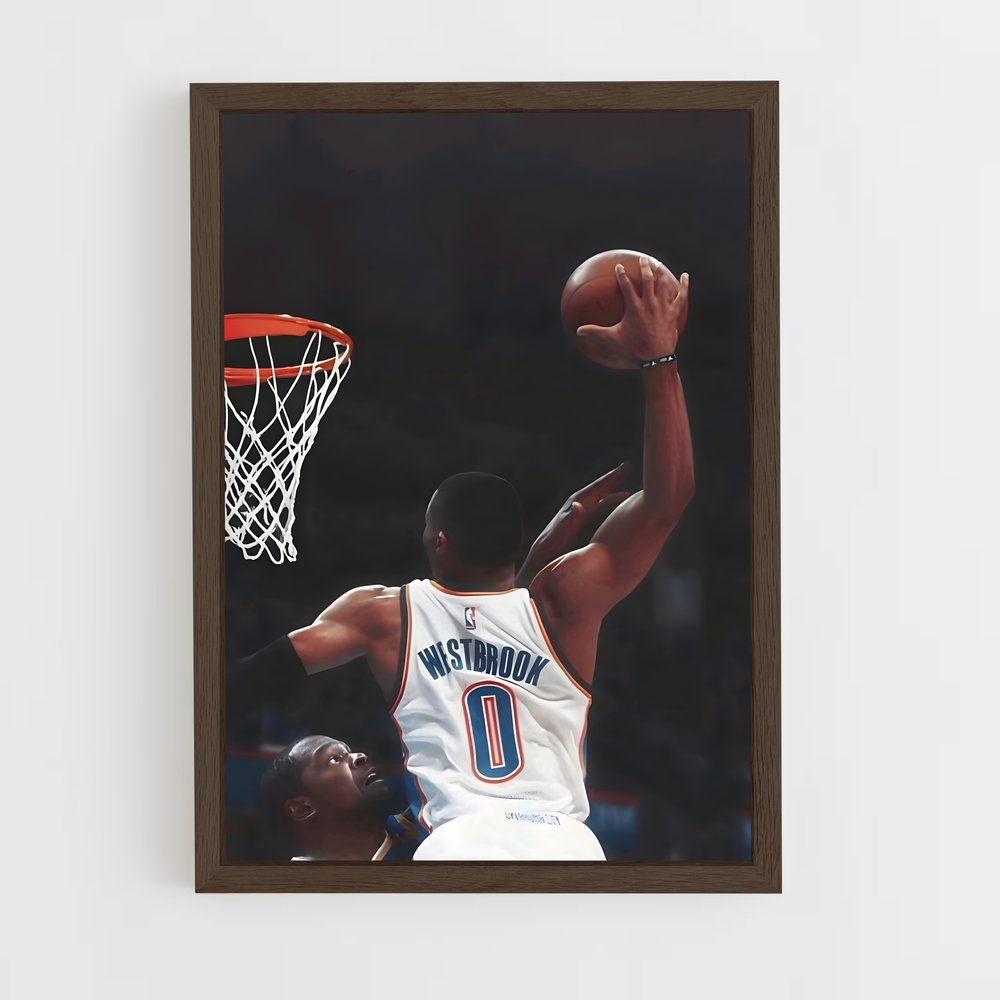 ap-russell westbrook-1 cadre Bois foncé