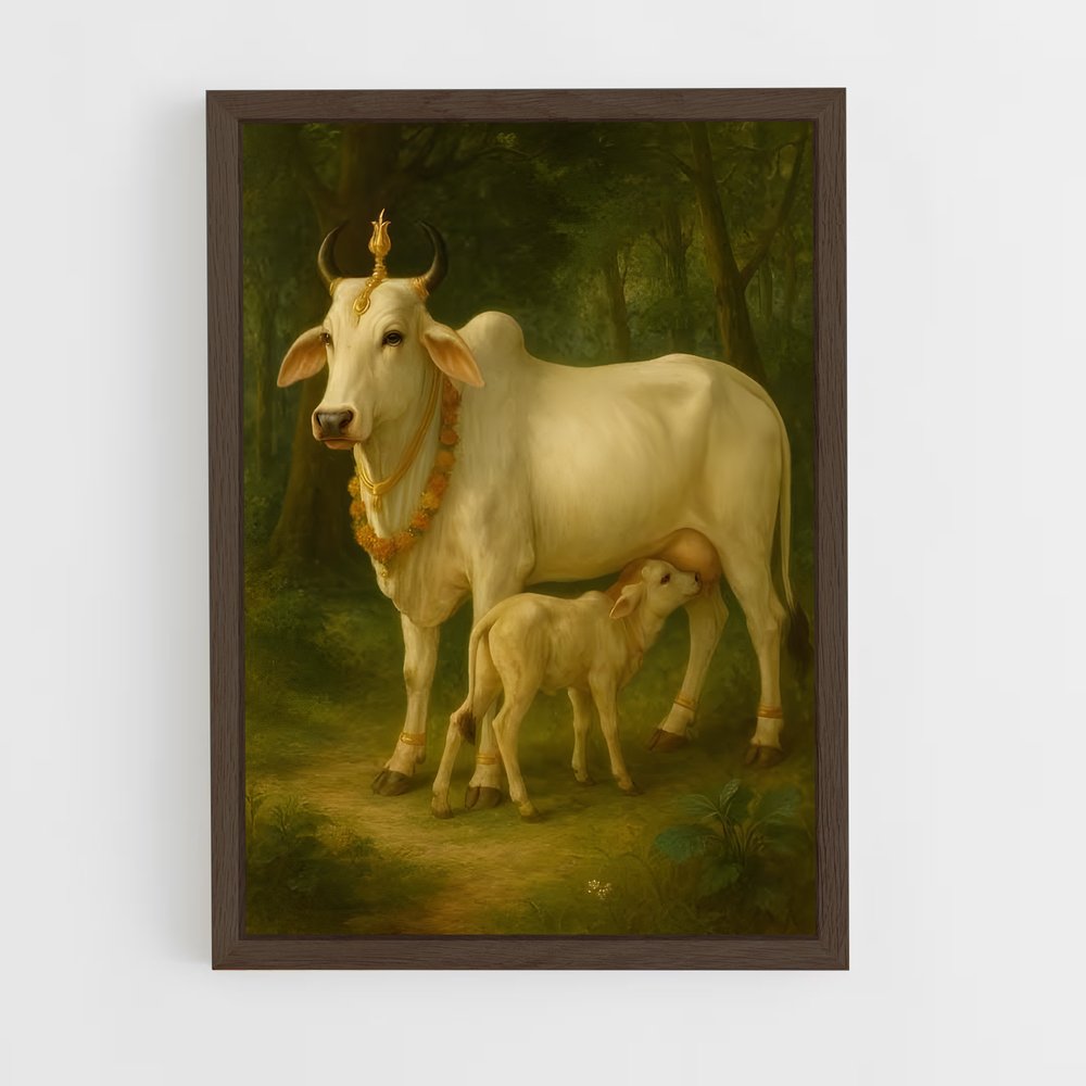 ap-sacred cow-3 cadre Bois foncé