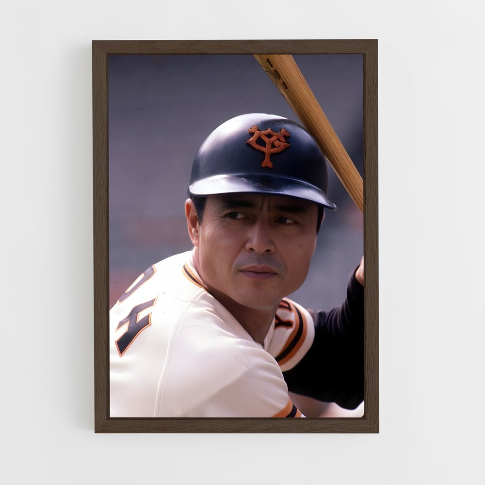 ap-sadaharu oh-1 cadre Bois foncé