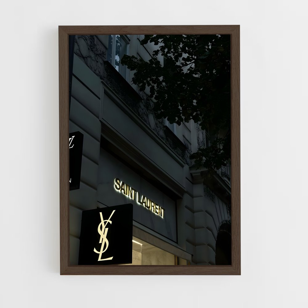 ap-saint laurent-4 cadre Bois foncé