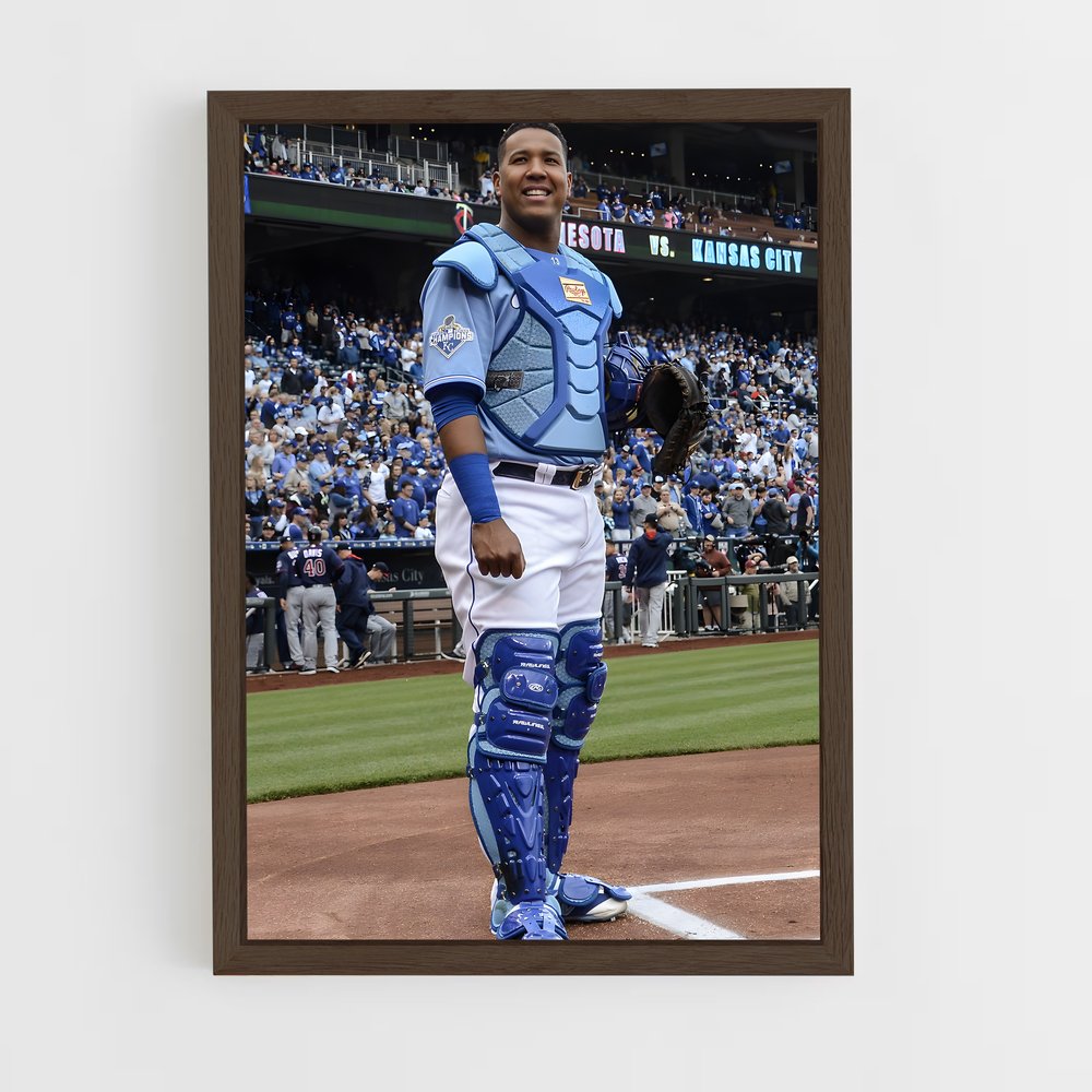 ap-salvador perez-5 cadre Bois foncé