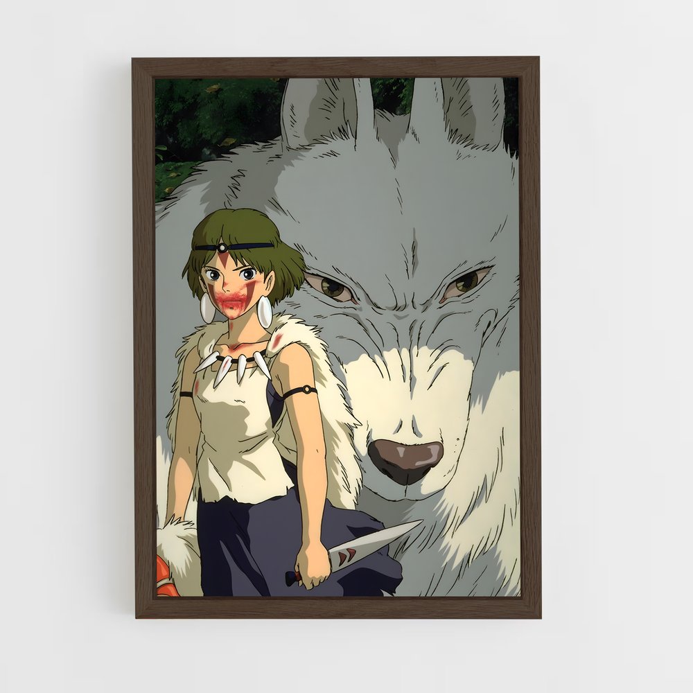 ap-san-2 cadre Bois foncé
