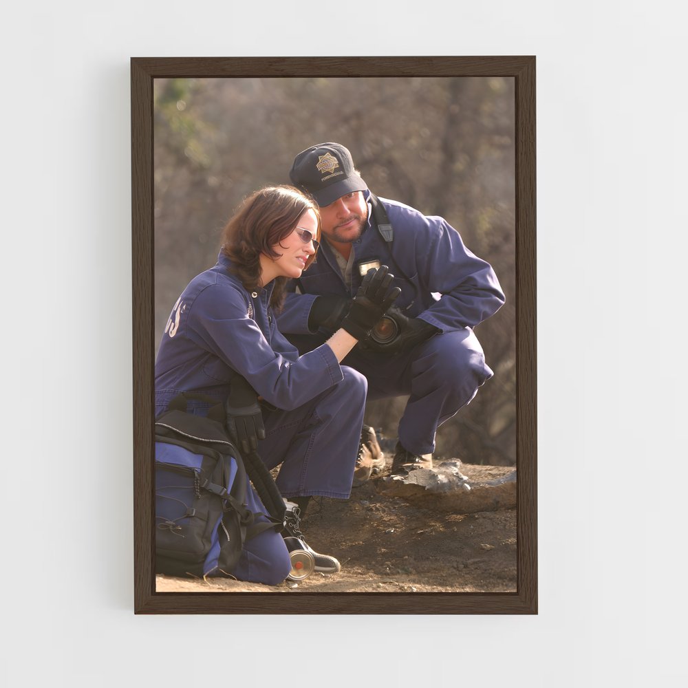ap-sara sidle-7 cadre Bois foncé