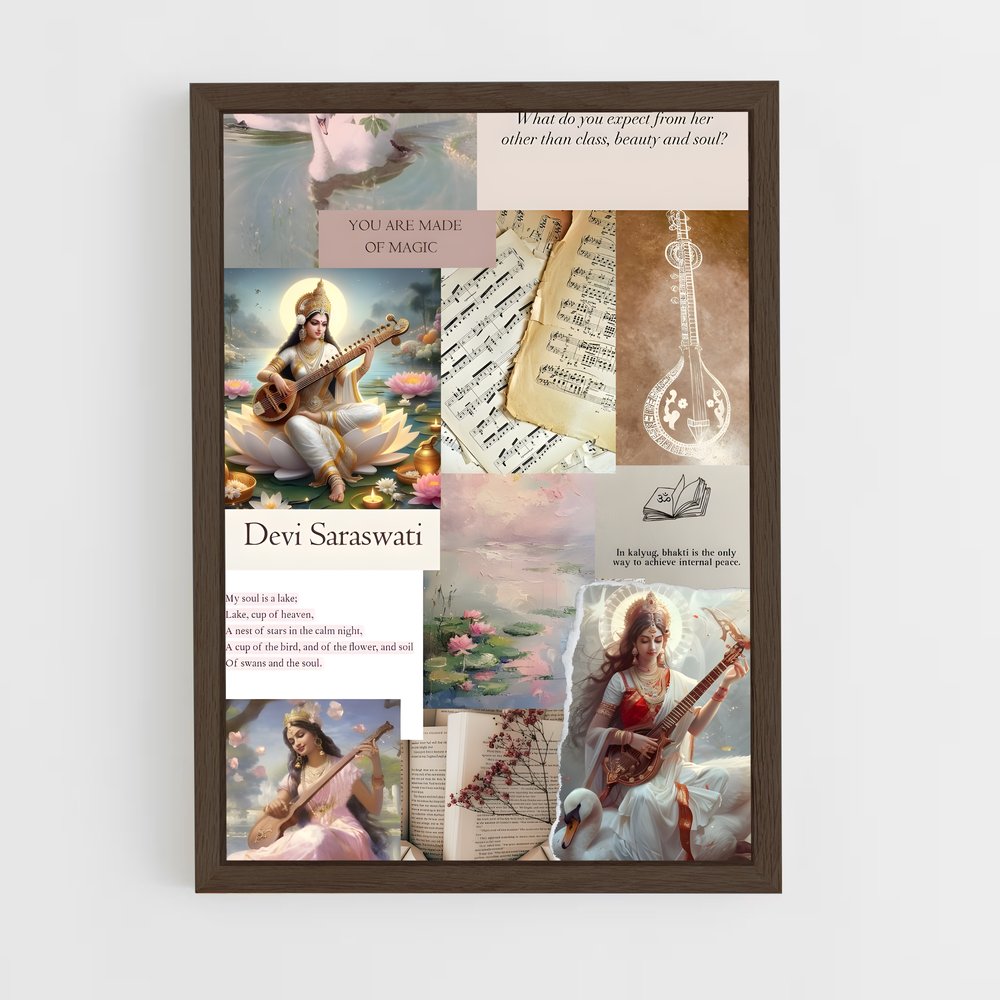 ap-saraswati-10 cadre Bois foncé