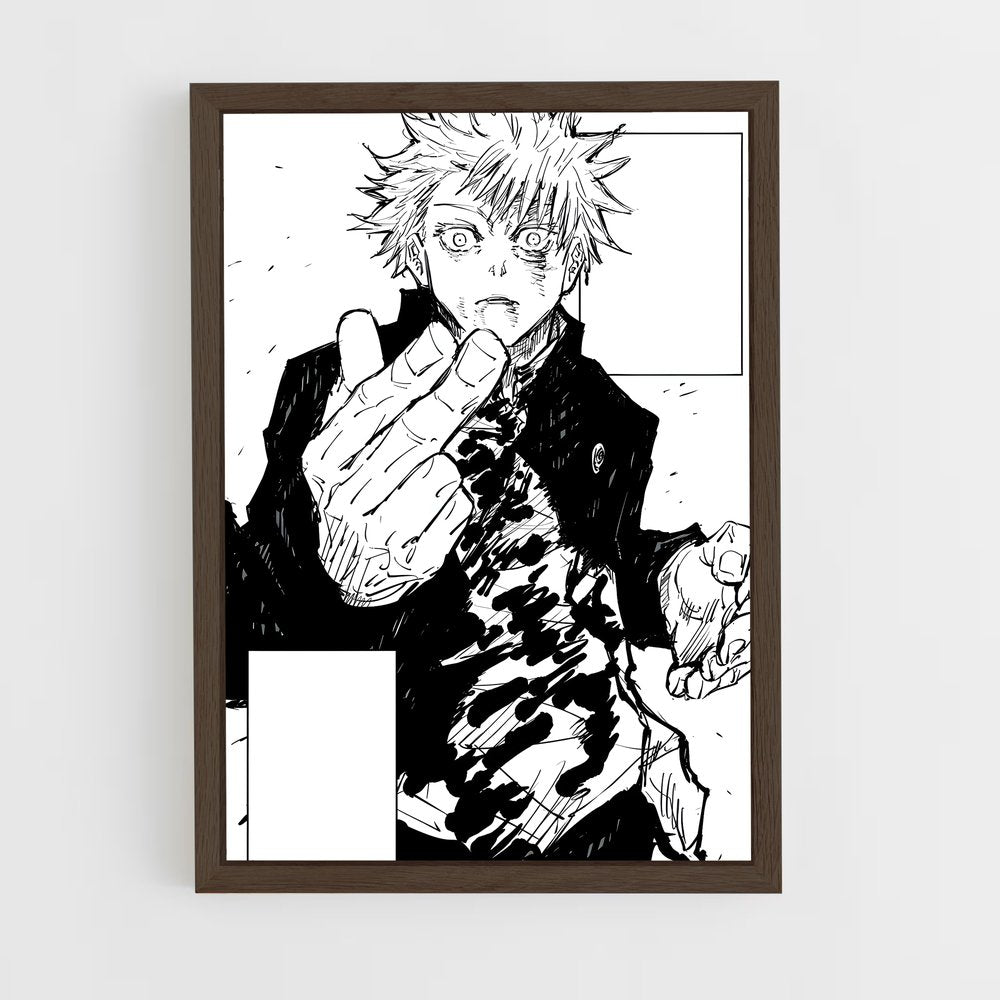 ap-satoru gojo-2 cadre Bois foncé