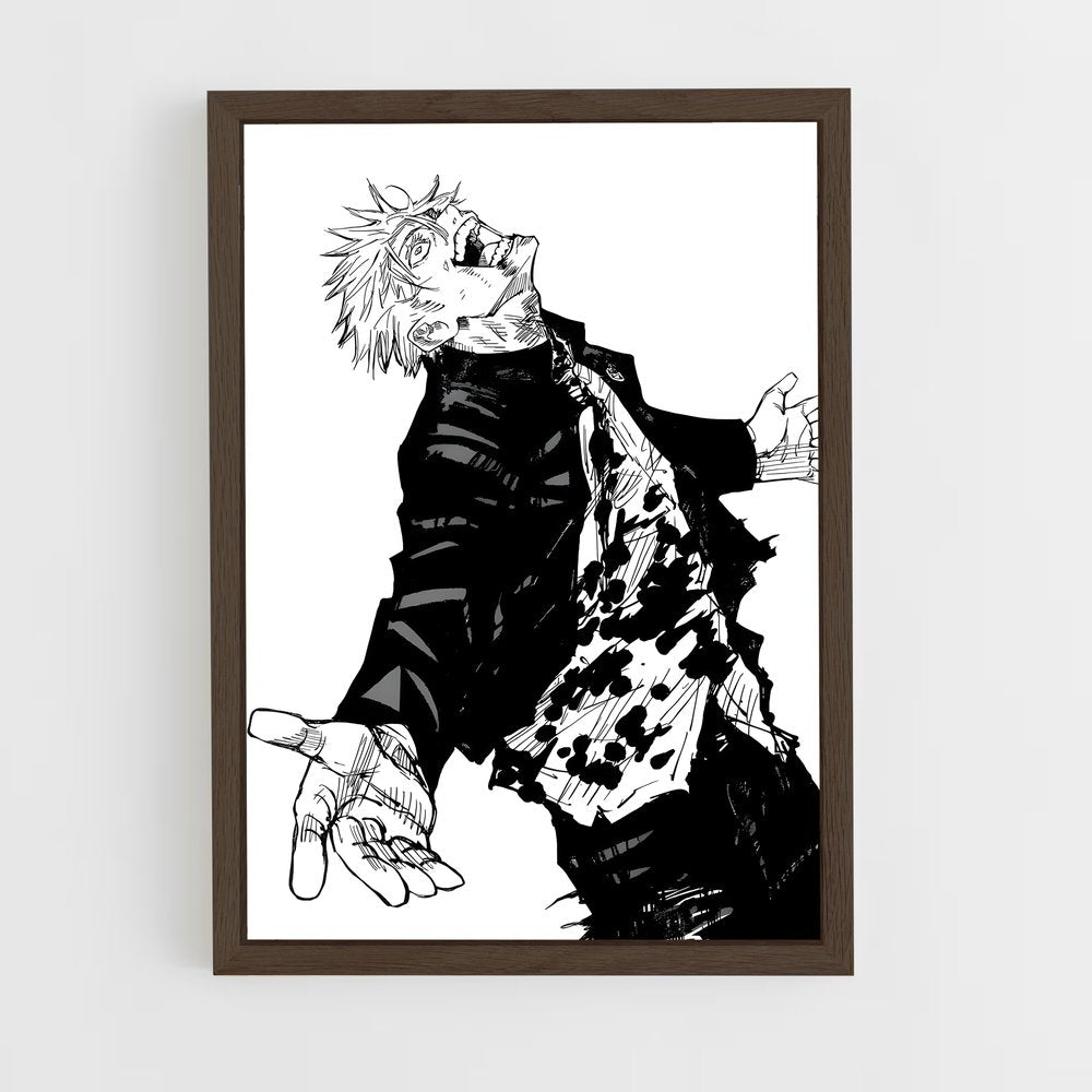 ap-satoru gojo-3 cadre Bois foncé