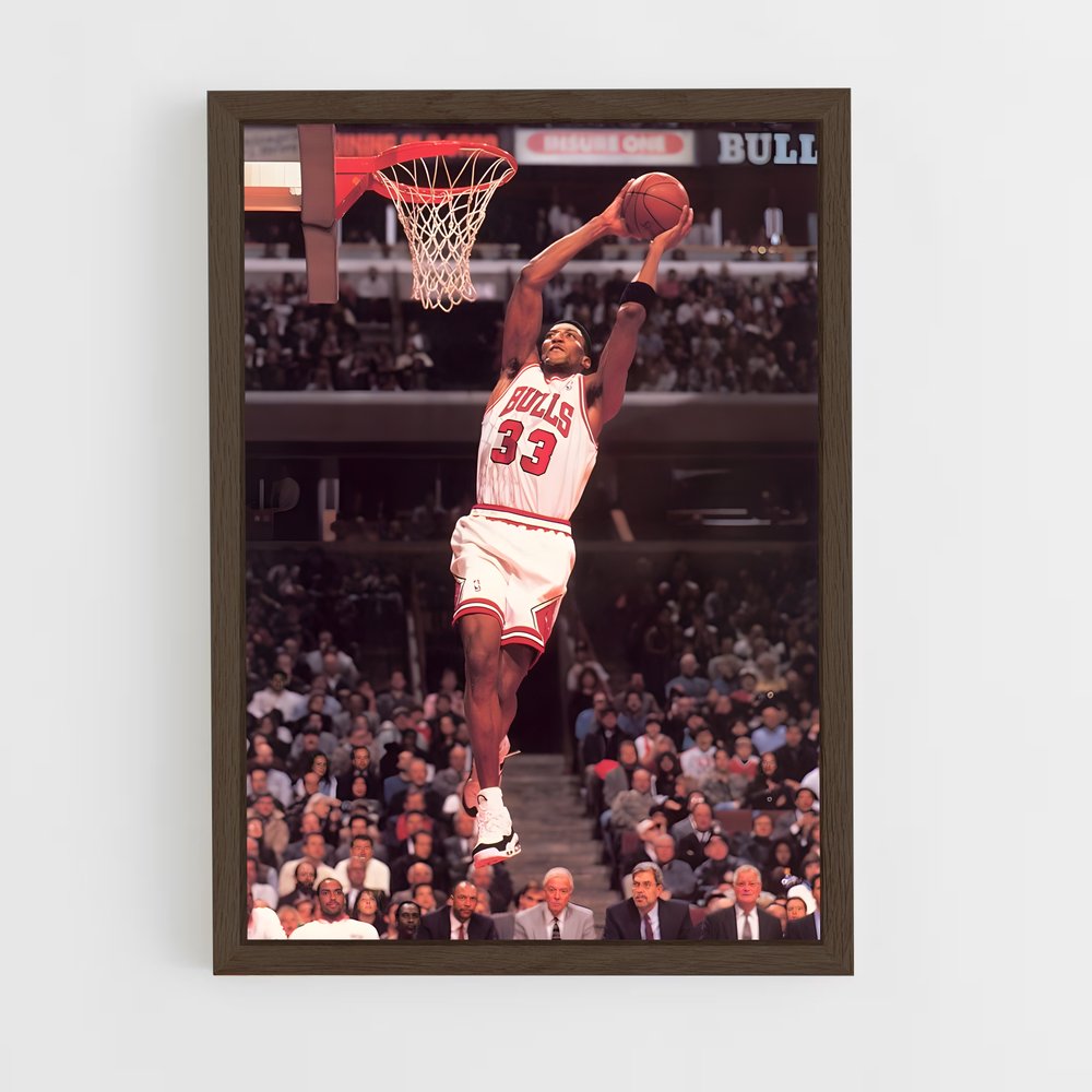 ap-scottie pippen-2 cadre Bois foncé