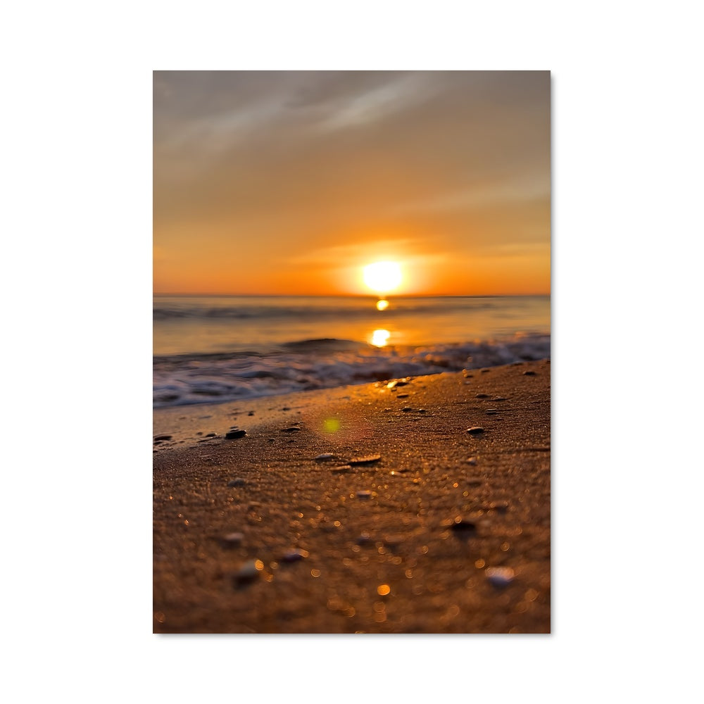 Poster Couché de Soleil sur la Plage