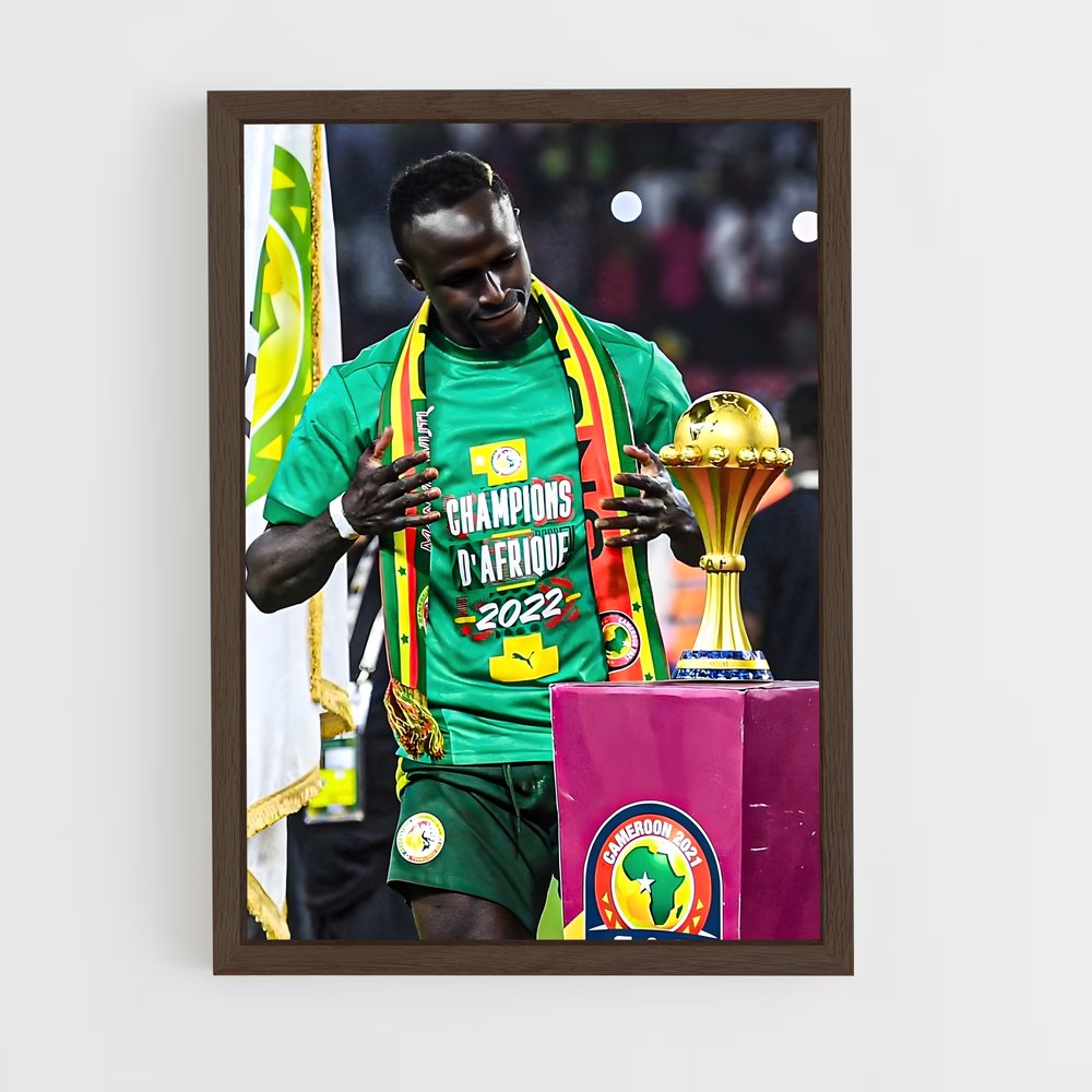 ap-senegal national football team-4 cadre Bois foncé