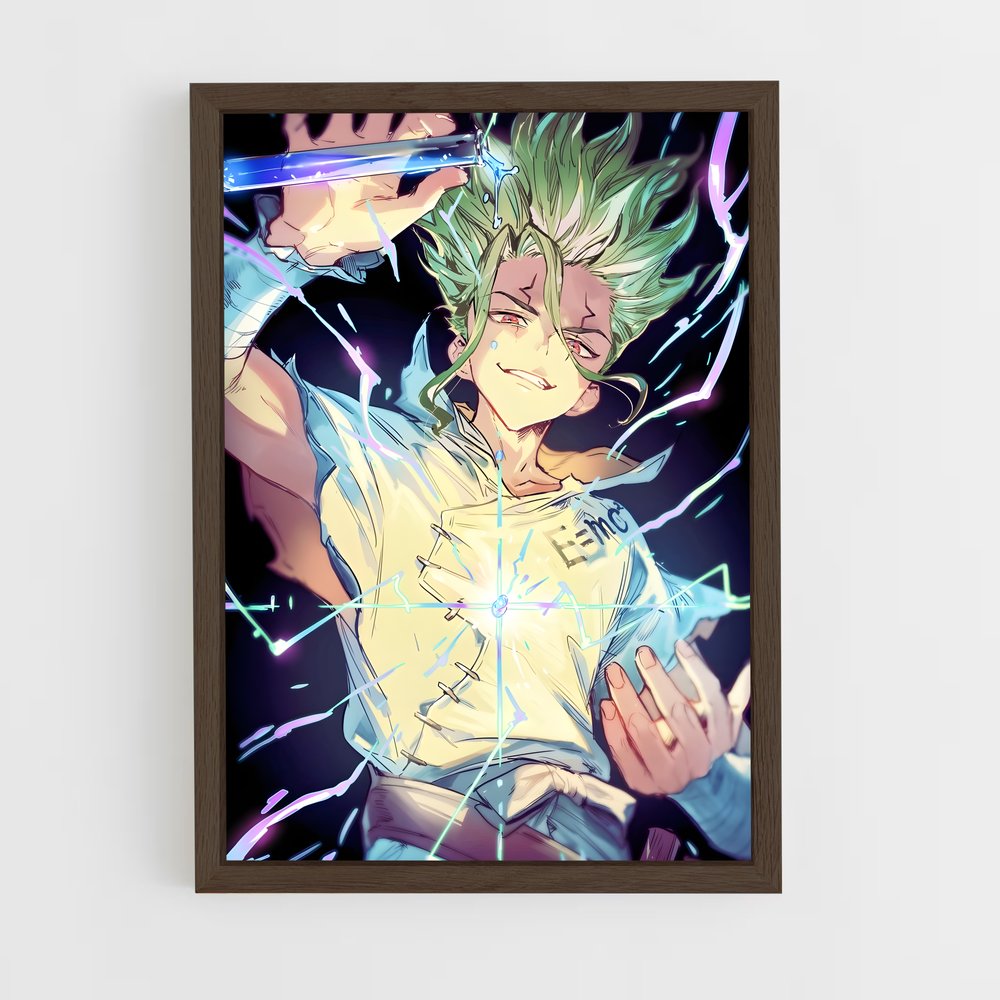 ap-senku ishigami-1 cadre Bois foncé