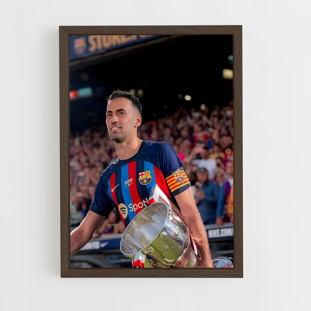 ap-sergio busquets-9 cadre Bois foncé