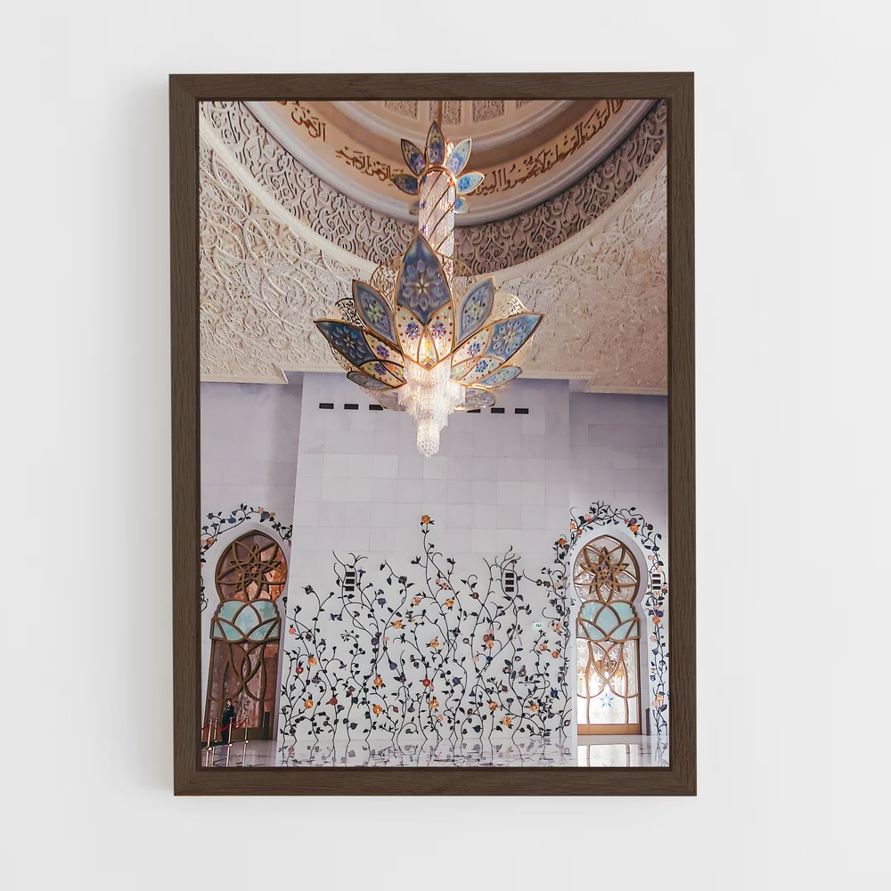 ap-sheikh zayed mosque-6 cadre Bois foncé