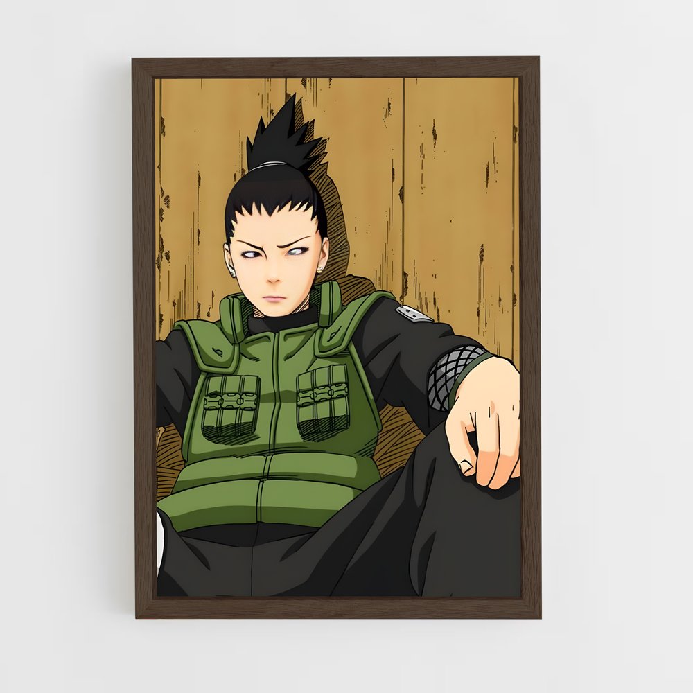 ap-shikamaru nara-1 cadre Bois foncé