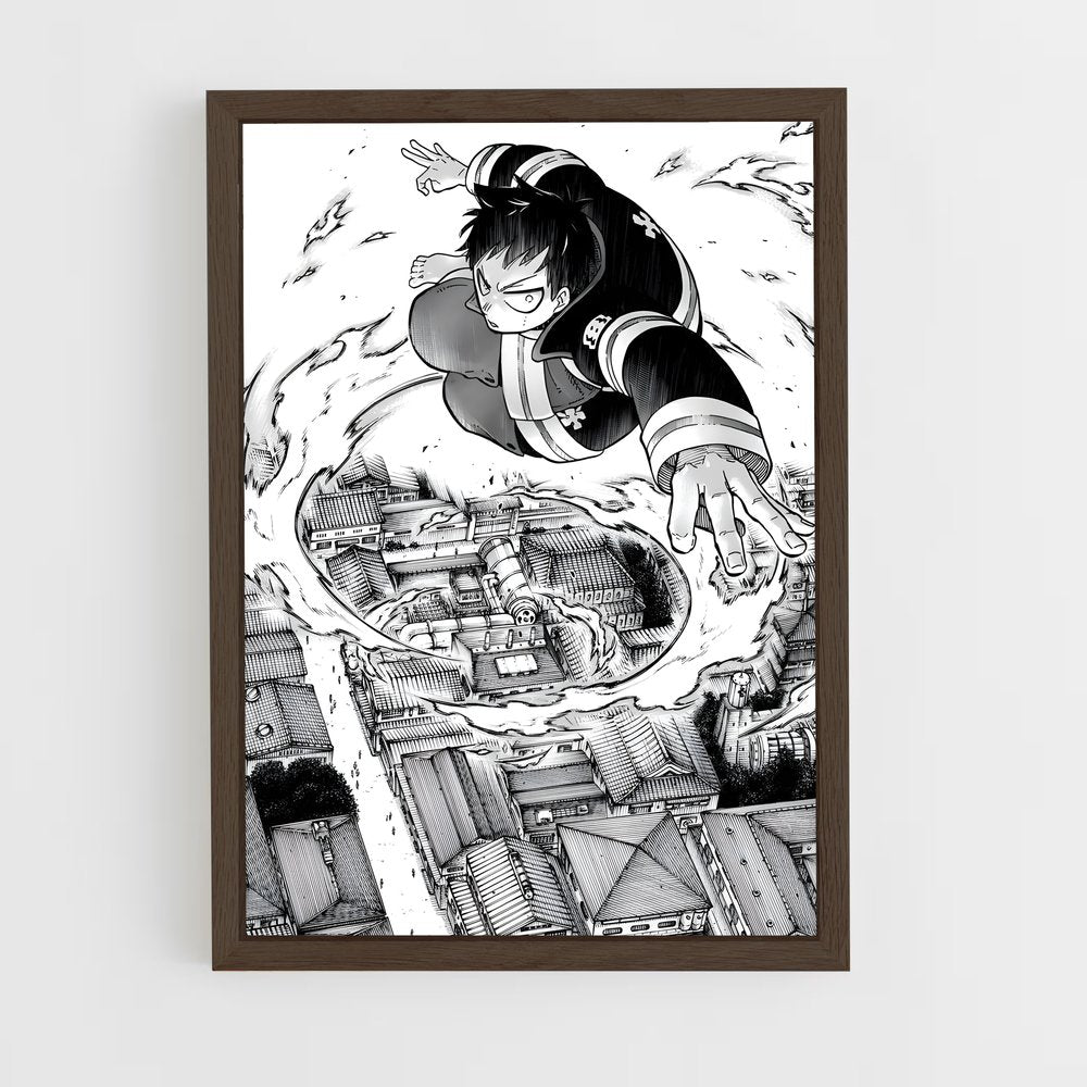ap-shinra kusakabe-5 cadre Bois foncé