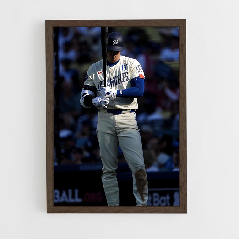 ap-shohei ohtani-11 cadre Bois foncé